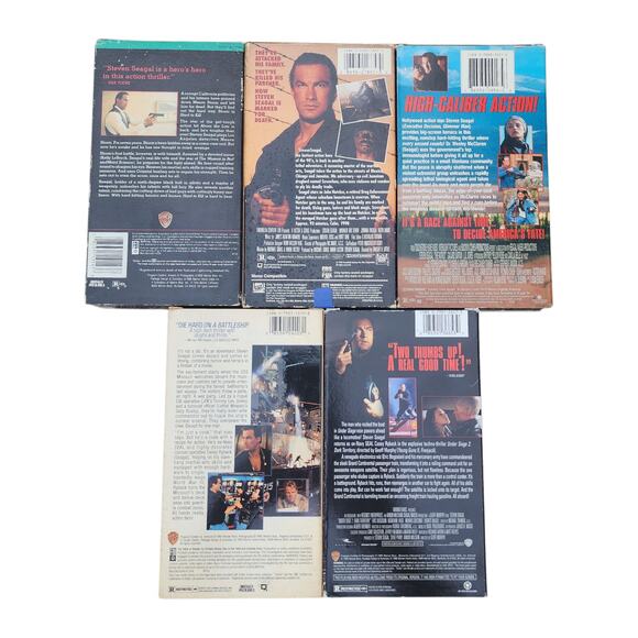 Steven Seagal VHS Lot 5 Tapes Hard To Kill Marked For Death Patriot Under Siege - Picture 6 of 8